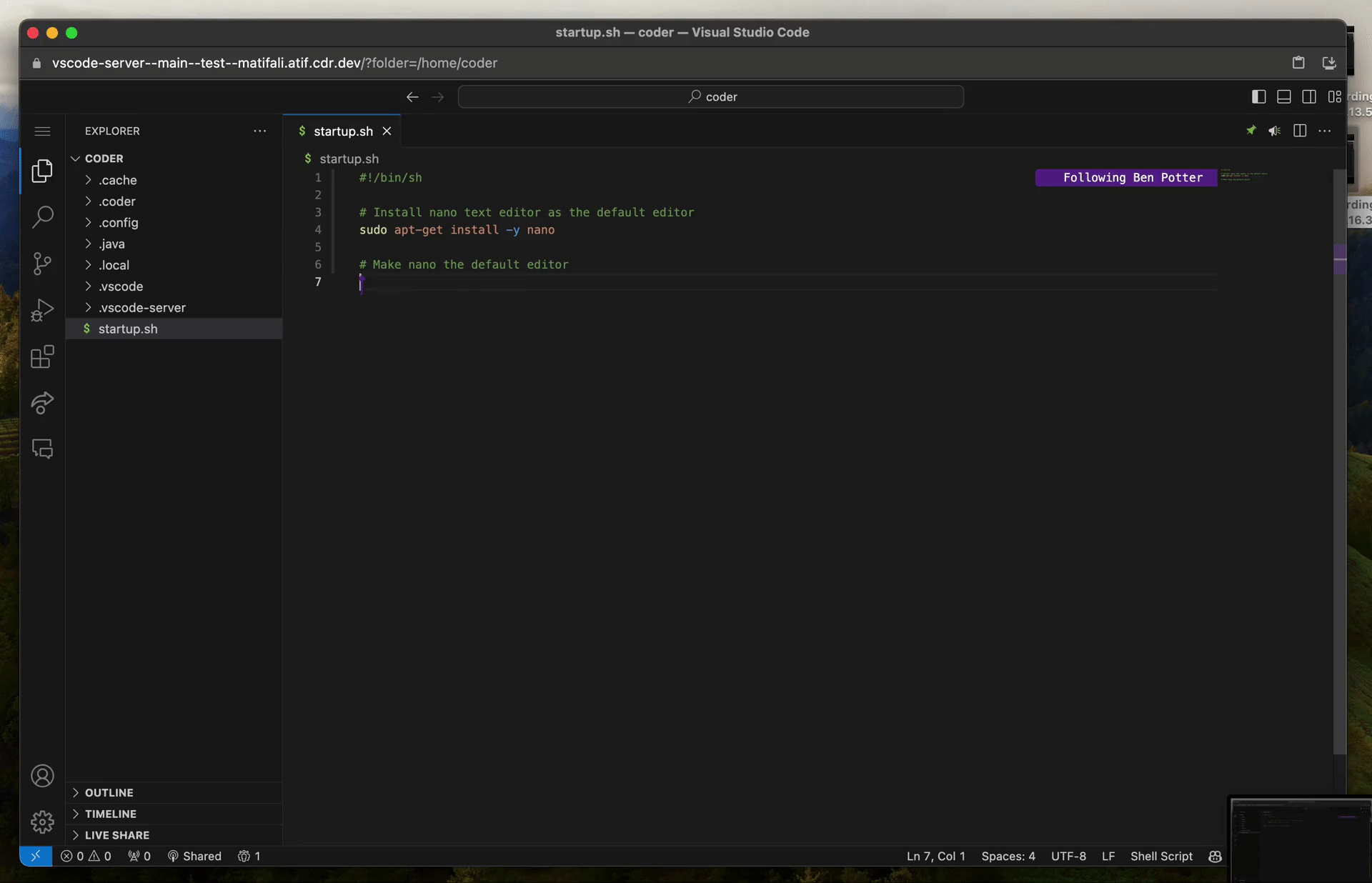VS Code Server with GitHub Copilot and live-share